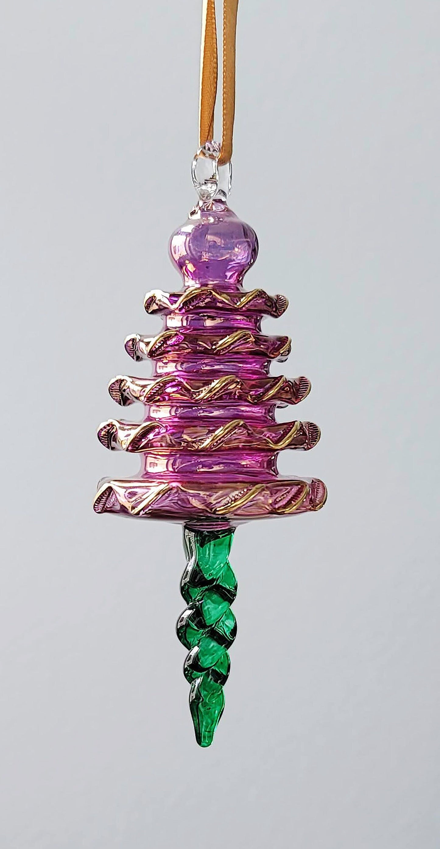 Christmas Tree Ornament  - Egyptian Hand Blown Glass