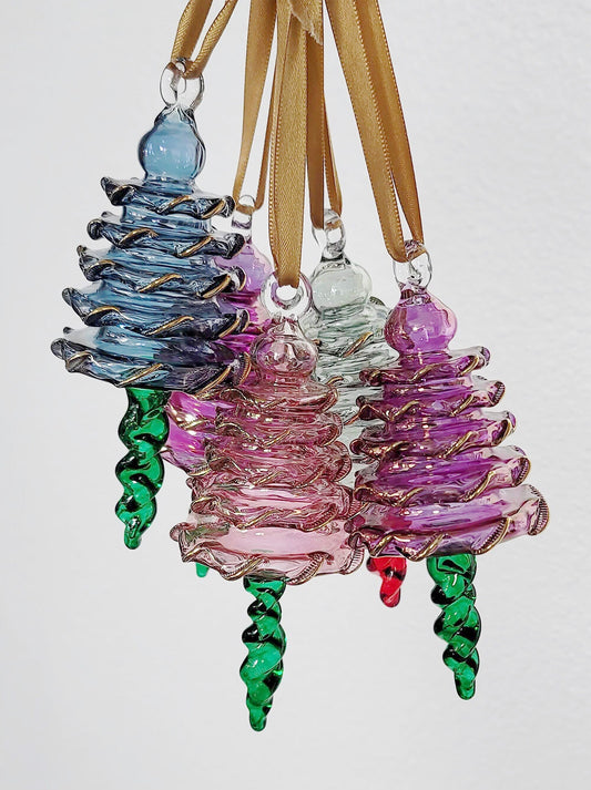 Christmas Tree Ornament  - Egyptian Hand Blown Glass