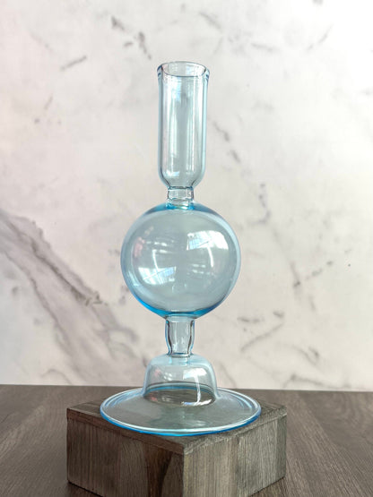 Handblown Globe Design Candle Holder